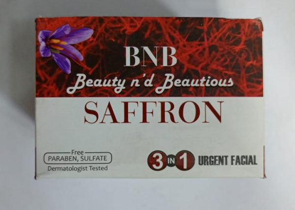 B&B Saffron Whitening Facial Kit 3 In 1 – Urgent Facial & Dead Skin Removal