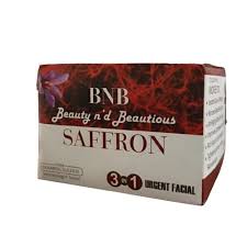 B&B Saffron Whitening Facial Kit 3 In 1 – Urgent Facial & Dead Skin Removal