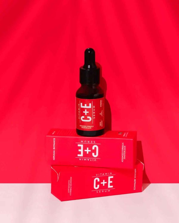 Nirvana Botanics Vitamin C + E Serum – 15 ml | Anti Acne & Glowing Serum Vitamin C + E