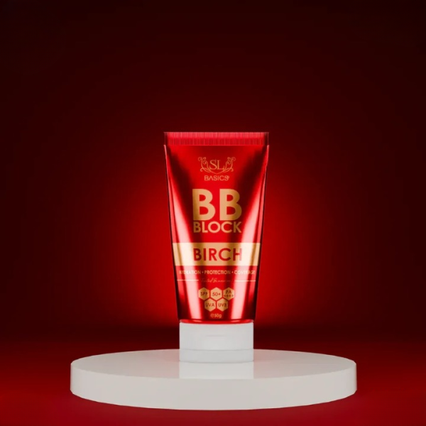 Sl Basics Bb Block 50g A Revolutionary Tinted Sunscreen Offering Hydration, Protection, And Flawless Coverage. Enriched With Vitamin E