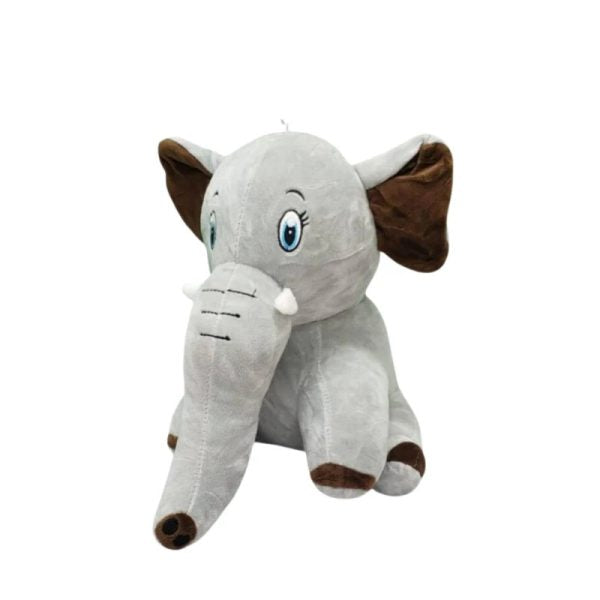 Adorable Sitting Baby Elephant Stuffed Toy – 30cm Soft Plush Animal Doll For Kids, Toddlers & Babies – Cuddly Grey Elephant Toy With Floppy Ears