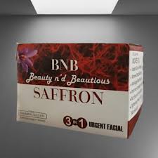 B&B Saffron Whitening Facial Kit 3 In 1 – Urgent Facial & Dead Skin Removal