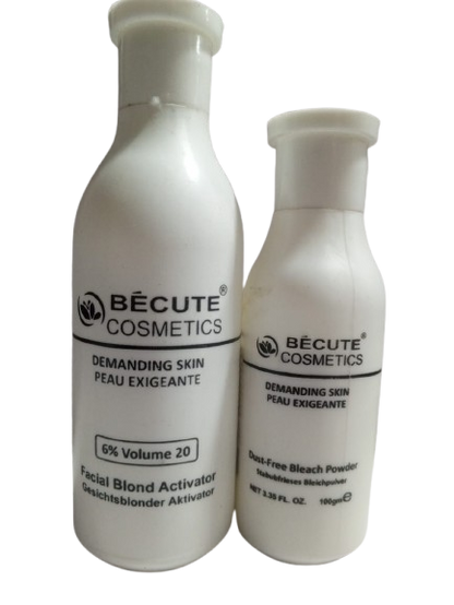 Becute Skin Polish Set – Bleach Powder & Facial Blonde Activator For Radiant And Even Skin Tone