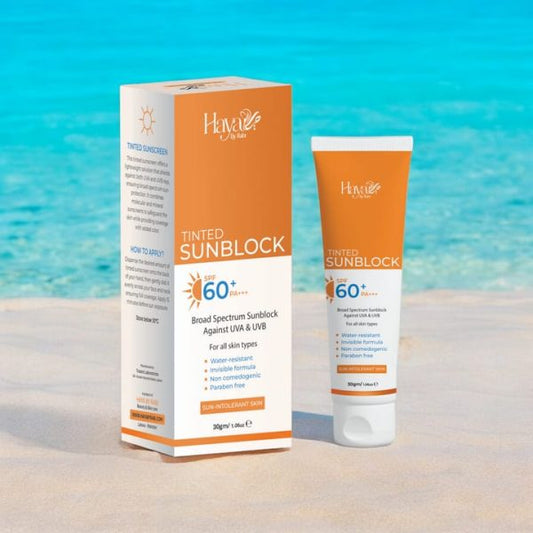 Haya Tinted Sunblock Spf 50 Broad Spectrum Uv Protection With Natural Skin Tint, Lightweight & Non-greasy Formula For All Skin Types