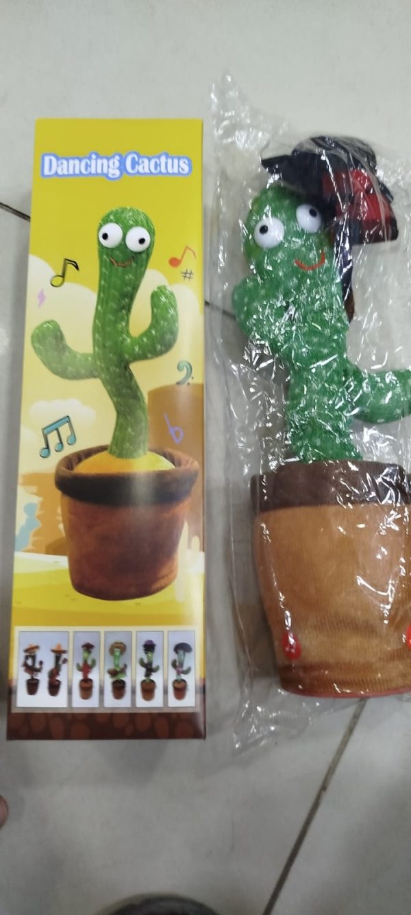 Dancing Cactus Toy – Singing, Talking, Voice Recording Plush With Usb Rechargeable Function – Fun Educational Gift For Babies And Kids – With Cap