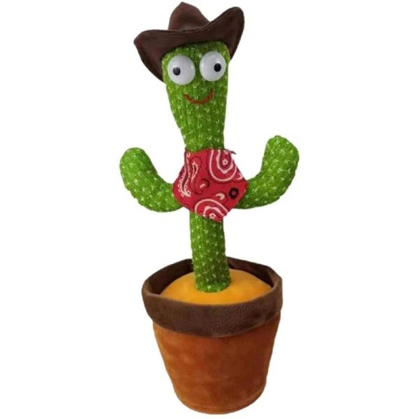 Dancing Cactus Toy – Singing, Talking, Voice Recording Plush With Usb Rechargeable Function – Fun Educational Gift For Babies And Kids – With Cap