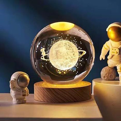 Crystal Ball Night Light Desktop Lamp Dinner Table Office Dorm Home Spacewalk Lamps Lighting Ceiling Fans Night Lights Bought 93