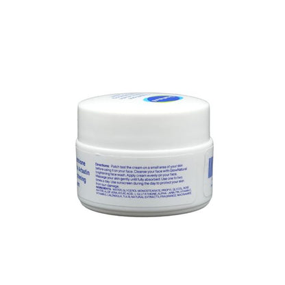 Glow Natural Glutathione And Alpha Arbutin Skin Brightening Cream 50g Advanced Formula For Even Skin Tone, Radiance, And Dark Spot Reduction