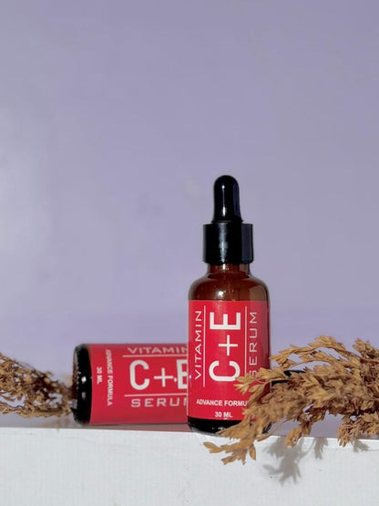 Nirvana Botanics Vitamin C + E Serum – 15 ml | Anti Acne & Glowing Serum Vitamin C + E