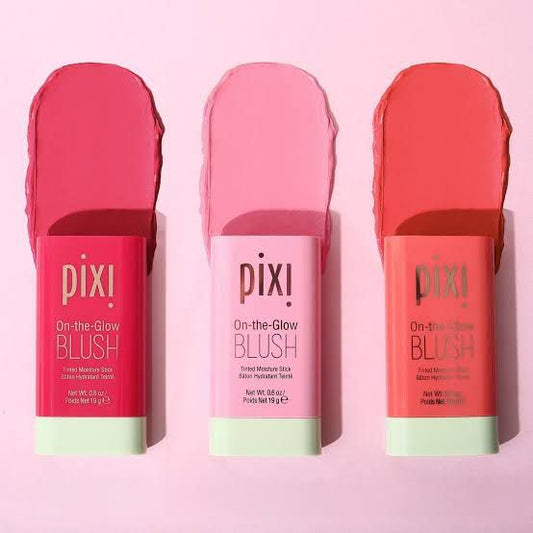 Pack Of 3 On-the-glow Blush Stick Pixi (ruby + Juicy + Fleur)