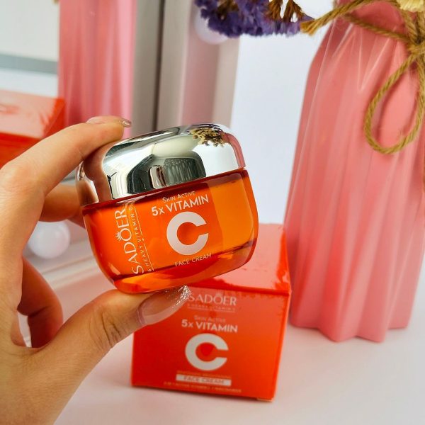 Whitening Cream | Vitamin C Hydrating Face Cream – Glowing & Repairing Moisturizer For Fine Lines, Wrinkles & Uneven Skin Tone