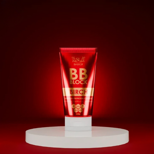 Sl Basics Bb Block 50g A Revolutionary Tinted Sunscreen Offering Hydration, Protection, And Flawless Coverage. Enriched With Vitamin E