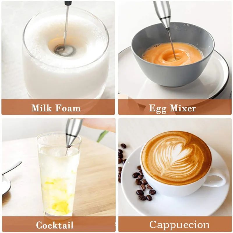 Milk Frothers Electric Handheld Blender With USB Electrical Mini Coffee Maker Whisk Mixer For Coffee Cappuccino Cream